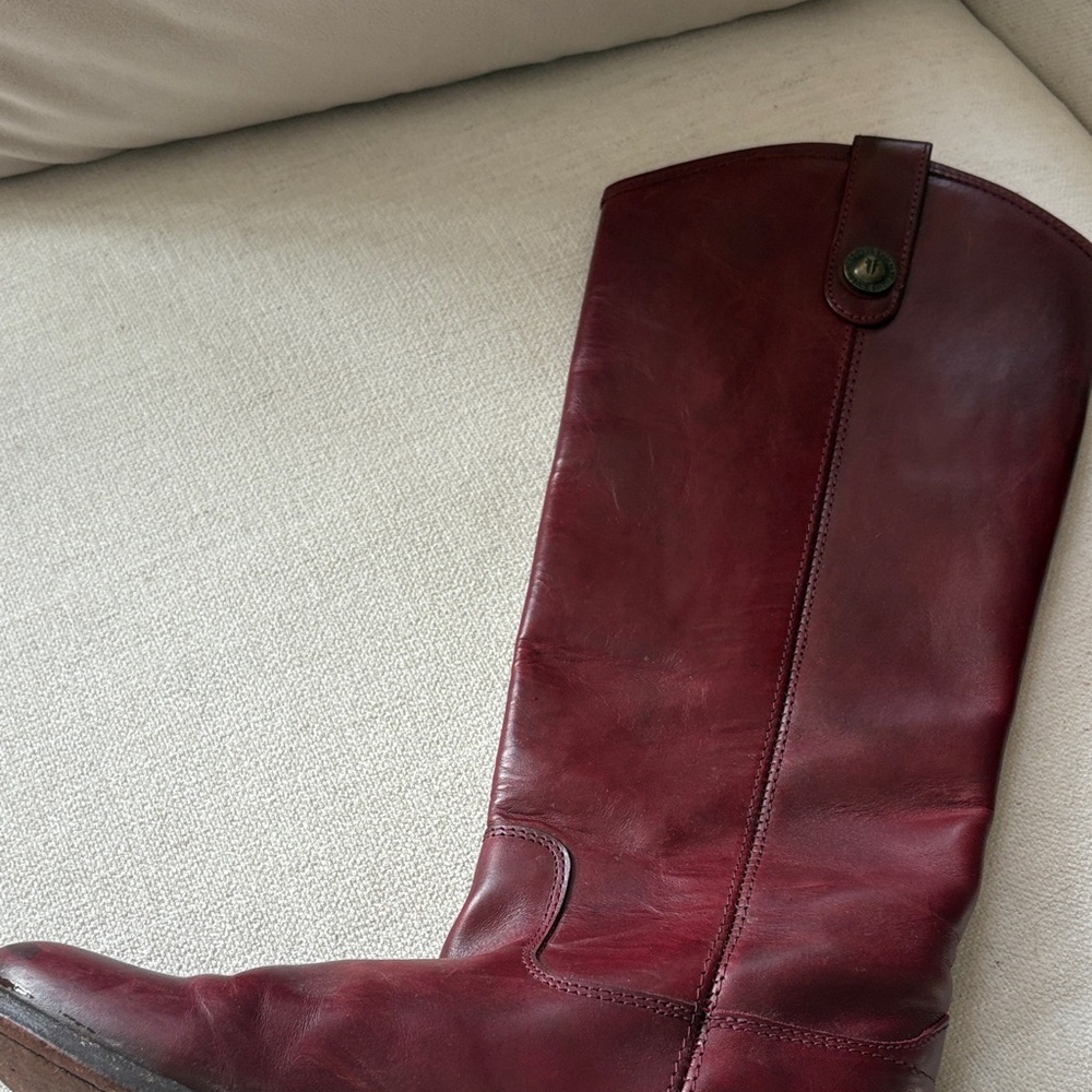Vintage Frye Oxblood Riding Boots - Picture 3 of 6